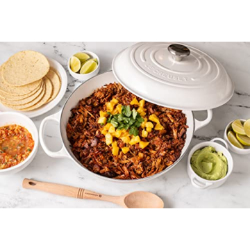 Le Creuset Enameled Cast Iron Signature Braiser, 2.25 qt., White