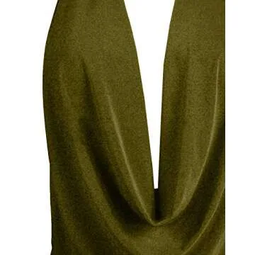 J. LOVNY Womens Womens Lightweight Low Cut Halter Top S-3XL