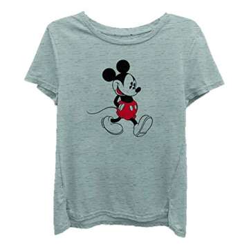 Disney Ladies Mickey Mouse Fashion Shirt - Ladies Classic Mickey Mouse Clothing Mickey Mouse Washed ...