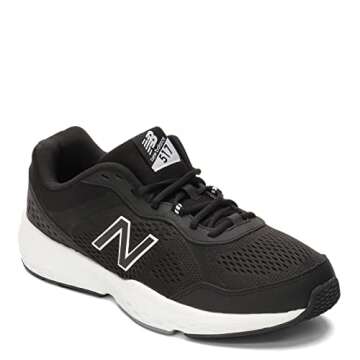 New Balance Men's 517 V2 Cross Trainer, Black/White, 12 X-Wide