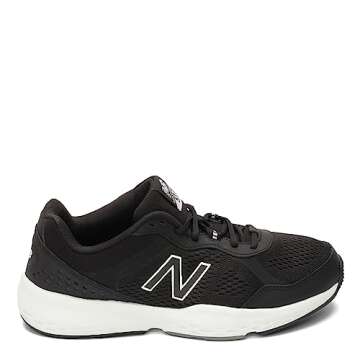 New Balance Men's 517 V2 Cross Trainer, Black/White, 12 X-Wide