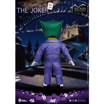 Beast Kingdom Batman The Animated Series: The Joker EAA-102 Egg Attack Action Figure, Multicolor