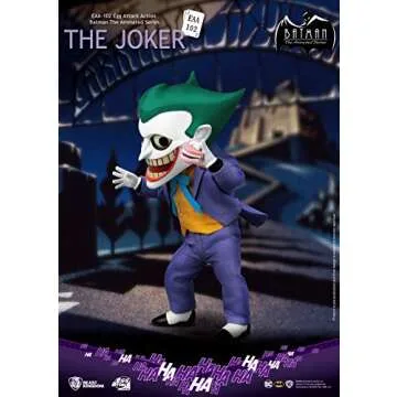 Beast Kingdom Batman The Animated Series: The Joker EAA-102 Egg Attack Action Figure, Multicolor