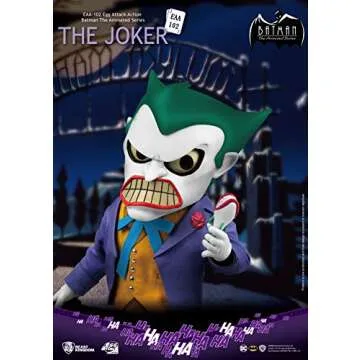 Beast Kingdom Batman The Animated Series: The Joker EAA-102 Egg Attack Action Figure, Multicolor