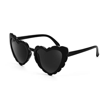 FEISEDY Love Heart Shaped Sunglasses for Women – Trendy Cat Eye Retro Style
