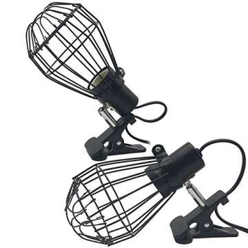 Heat Lamp Stand, Heating Lamp Stand, Flexible Clamp Lamp Fixture for Reptiles, 360-Degree Rotary Arm, High-Temperature Resistant Capability, Maximum Load: 300W