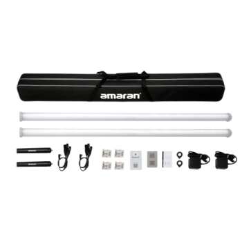 Aputure Amaran PT4c 2-Light Production Kit 32w RGBWW Pixels Tube LED 120cm/47.2Inch Led Video Light ...