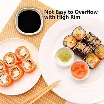 6PCS 4.5 OZ Small Dessert Bowls, 3.7 x 3.7 x 1.2 In Stacked Pinch Bowls, Wheat Straw Mini Prep Bowls, Unbreakable Dipping Saucers for Side Dishes, Seasoning, Snack, Appetizer (Multicolor)