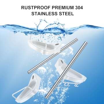 Corner Shower Caddy Tension Pole: Adjustable Stainless Steel Shower Organizer with 4 Tier Shelf for Bathroom Bathtub Tub Shampoo - Floor Standing Rack Bath Storage Holder with Rust Proof Rods