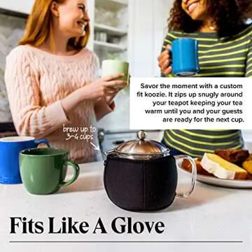 Elegant Glass Teapot with Infuser for Loose Tea