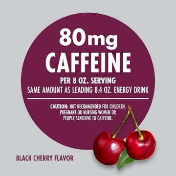 V8 +Energy Black Cherry Juice Drink - Healthy Energy Boost