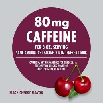 V8 +Energy Black Cherry Juice Drink - Healthy Energy Boost