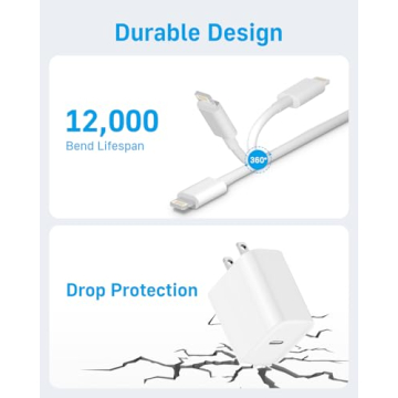 MFi-Certified iPhone Charger 10 Ft Fast Charging 2-Pack