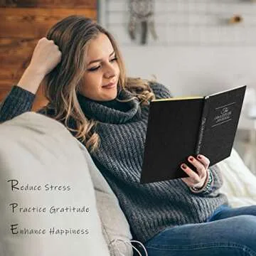 PUKYO The Gratitude Journal, manifestation journal, Daily Journal with Prompts for Affirmation, Happiness, Mindfulness, Positivity, Wellness, Undated Journal for Women & Men(8.5 * 5.5 inches)