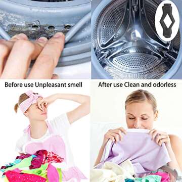 Front Load Washer Door Prop Magnetic,Washing Machine Door Stopper Holder can Keep your Washing Machi...