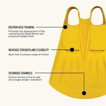 FINIS Foil Monofin Medium Yellow for All Ages