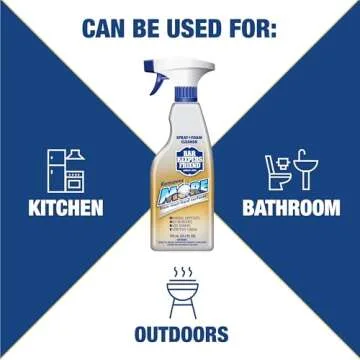 Bar Keepers Friend MORE Spray + Foam Multipurpose Cleaner (2 x 25.4 oz), Stain & Rust Remover for Bathroom, Kitchen & Outdoor Use on Stainless Steel, Aluminum, Brass, Tile, Ceramic, Porcelain & More
