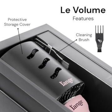 L'ANGE HAIR Le Volume 2-in-1 Titanium Blow Dryer Brush | Hot Air Brush in One with Oval Barrel | Hai...