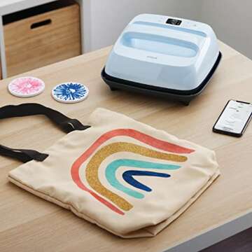 Cricut Easy Press 3 12" x 10" and Everyday Rainbow Iron On Bundle - Heat Press Machine for HTV Subli...