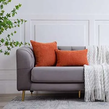 Anickal Fall Thanksgiving Pillow Covers Set of 2 - Burnt Orange