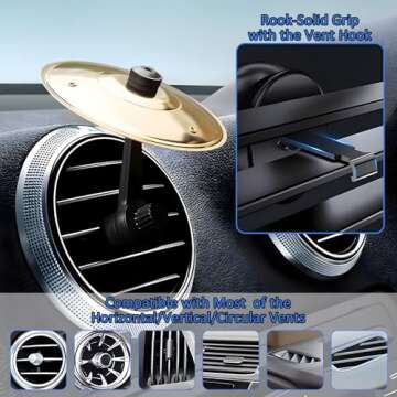 Car Crash Cymbal - 2025 Upgrade Air Vent Drum Accessory for Music Lovers