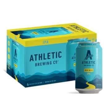 Athletic Brewing Run Wild Non-Alcoholic IPA - Refreshing & Low-Calorie