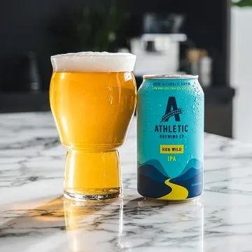 Athletic Brewing Run Wild Non-Alcoholic IPA - Refreshing & Low-Calorie