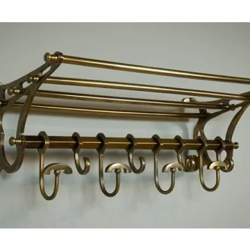Vintage Luxury METALARTO French Coat Rack with Hooks