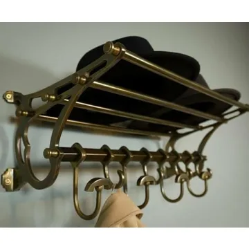 Vintage Luxury METALARTO French Coat Rack with Hooks