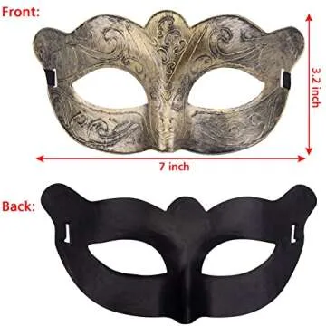 FEQO 32 Pieces Vintage Masquerade Masks Set for Parties and Festivals