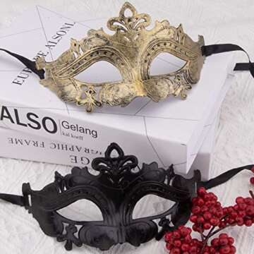 FEQO 32 Vintage Masquerade Masks for Parties and Festivals