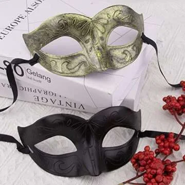 FEQO 32 Vintage Masquerade Masks for Parties and Festivals