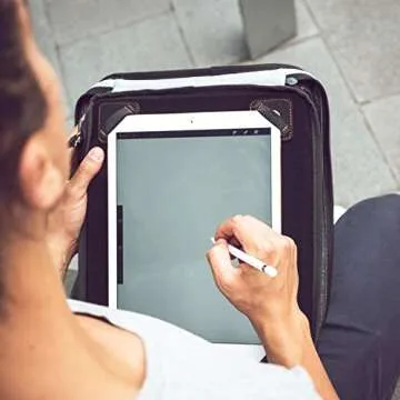 ETCHR Slate Satchel - 2 in 1 Art Travel Case and Messenger Bag for Art Supplies - Weatherproof Portf...