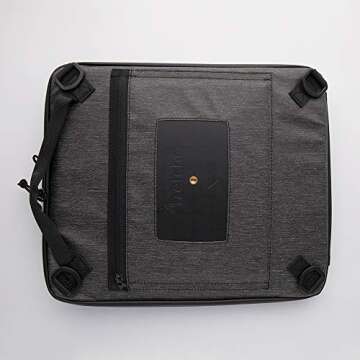 ETCHR Slate Satchel - 2 in 1 Art Travel Case and Messenger Bag for Art Supplies - Weatherproof Portfolio - Tripod Mountable for Plein Air