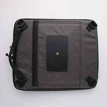 ETCHR Slate Satchel - 2 in 1 Art Travel Case and Messenger Bag for Art Supplies - Weatherproof Portfolio - Tripod Mountable for Plein Air