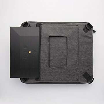 ETCHR Slate Satchel - 2 in 1 Art Travel Case and Messenger Bag for Art Supplies - Weatherproof Portfolio - Tripod Mountable for Plein Air