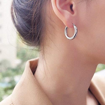 Sovesi Chunky Gold Hoop Earrings - Stylish & Lightweight