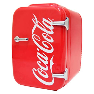 Cute Cooluli Retro Coca-Cola Mini Fridge: 4L Portable & Versatile