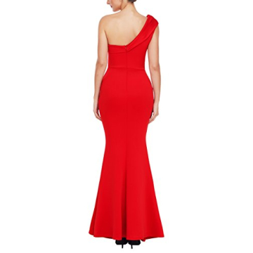 Stunning Backless One Shoulder Mermaid Maxi Dress