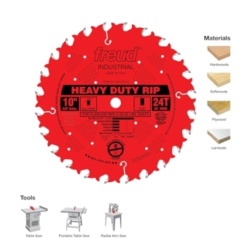 Freud LM72R010 10" Heavy-Duty Rip Blade for Woodworking