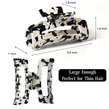 SYEENIFY Hair Claw Clips for Thick Thin Hair,Strong Hold Nonslip Large Hair Clamps for Women Girls