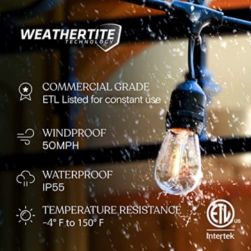 Brightech Ambience Pro LED String Lights for Outdoor Use