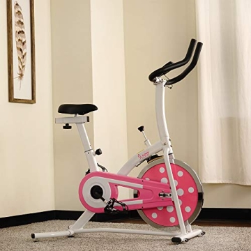 Sunny Health Indoor Cycling Exercise Bike with Monitor and Flywheel