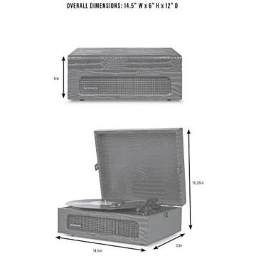 Crosley Voyager Vintage Bluetooth Turntable Portable Vinyl Player