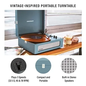 Crosley Voyager Vintage Bluetooth Turntable Portable Vinyl Player