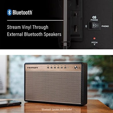 Crosley Voyager Vintage Bluetooth Turntable Portable Vinyl Player