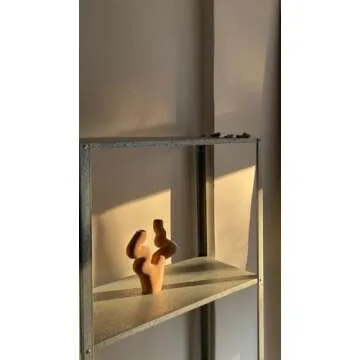 KENFUW Abstract Ceramic Candlestick, Sculptural Candle Holder, Candle Holder