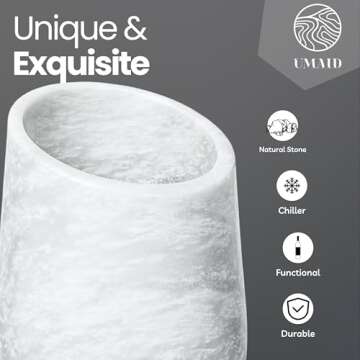 UMAID Marble Wine Chiller – A Stunning Gift for Wine Lovers
