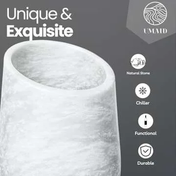 UMAID Marble Wine Chiller – A Stunning Gift for Wine Lovers