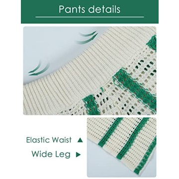 Gihuo Women' s Y2K 2 Piece Knit Outfits Striped Sweater Shorts Set Color Block Long Sleeve Button Up Shirts Shorts(Green-M)